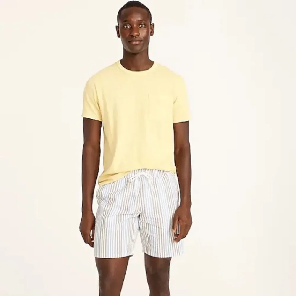 J. Crew Blue‎ and Gray Seersucker Swim Trunks Size Small
